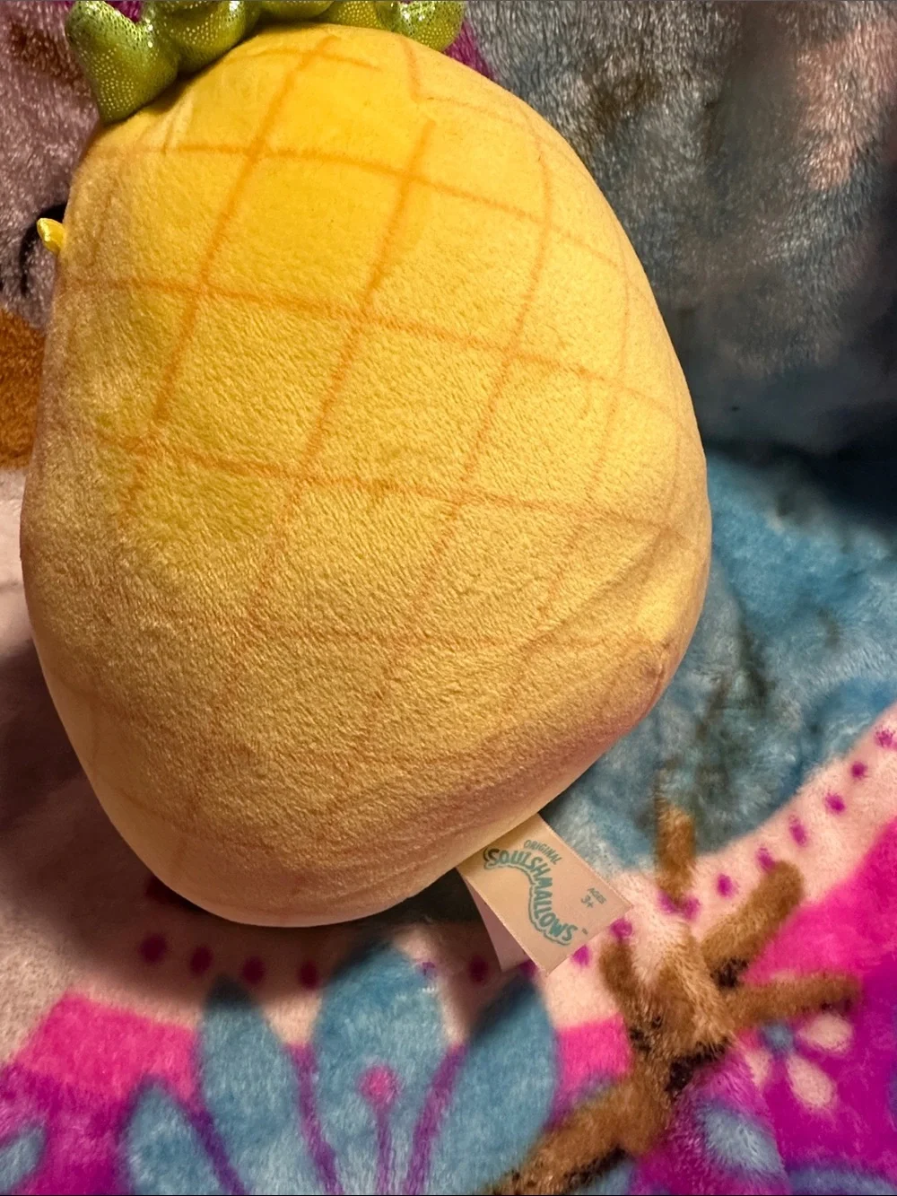 Squishmallows Yellow Pineapple Penguin Plush - Cute Fruit Character